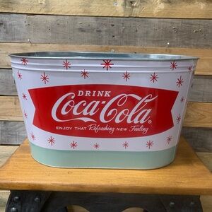 Coca Cola Galvanized Oval Party Tin/Bucket